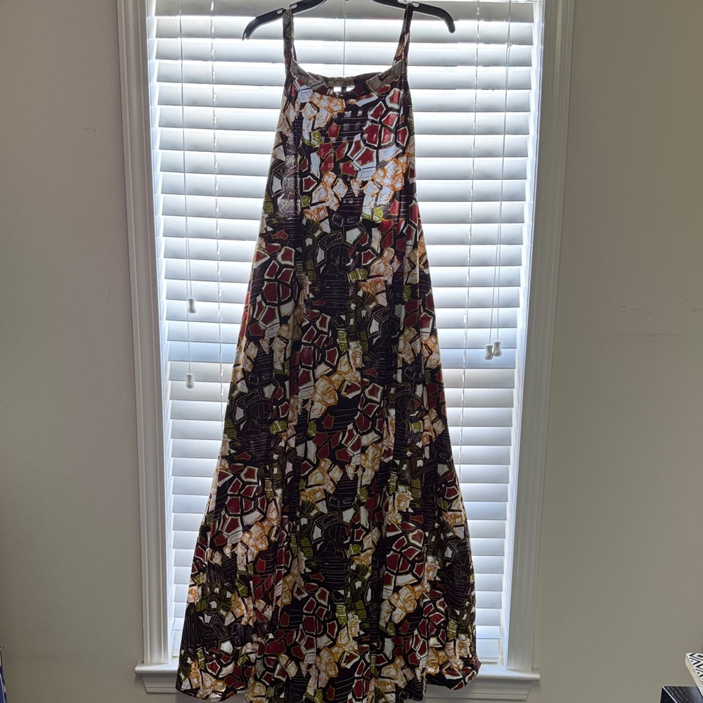 Elegant Multicolor Sleeveless Dress